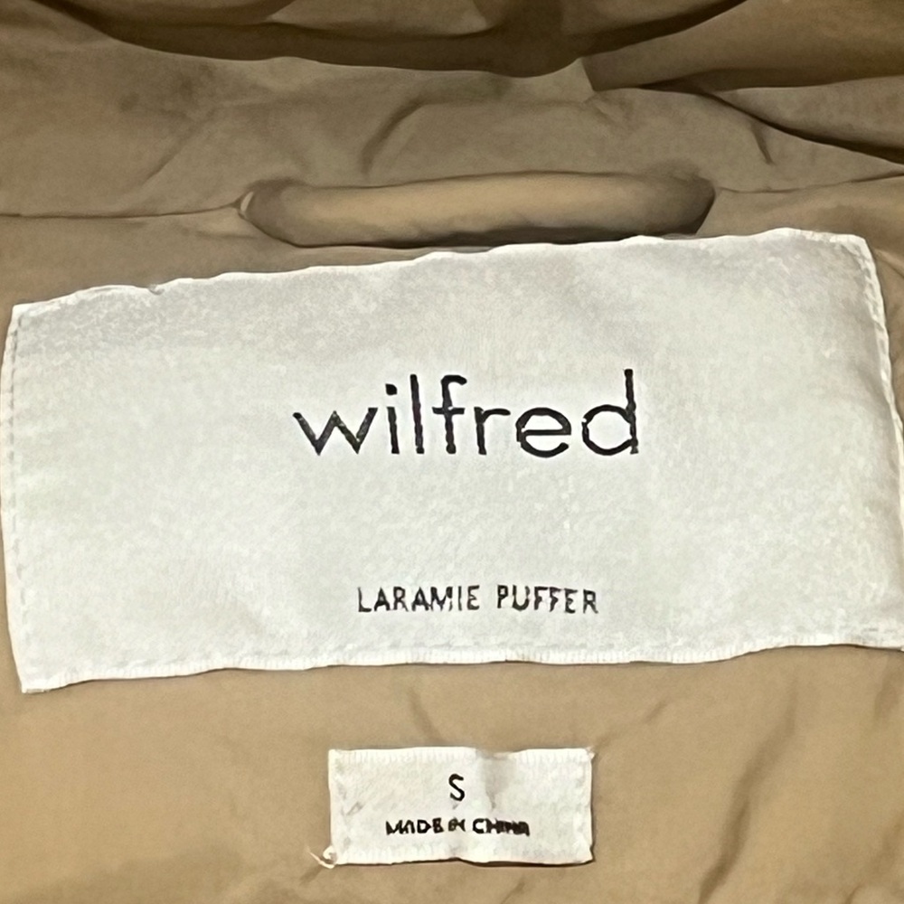 Aritzia Wilfred Laramie Puffer Coat in Oxford Tan Size Small - Picture 4 of 10